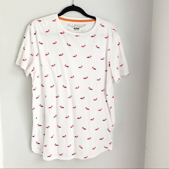 Allbgiany - Pink Flamingo Graphic Tee - Medium - Picture 1 of 4